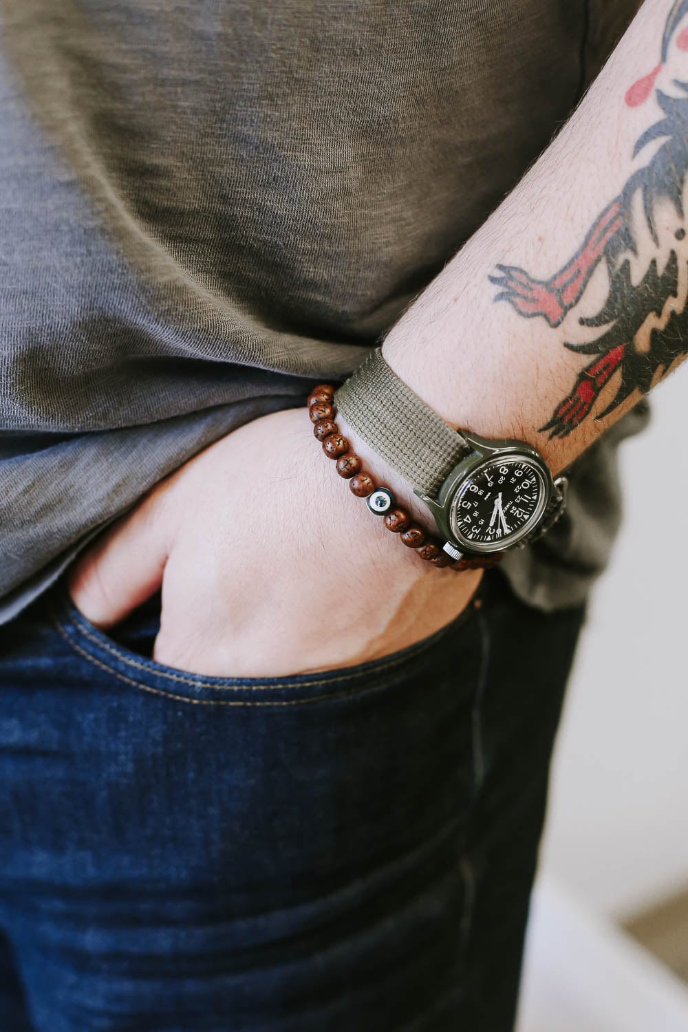 Evil Eye Rudraksha Protection Bracelet - Image 8