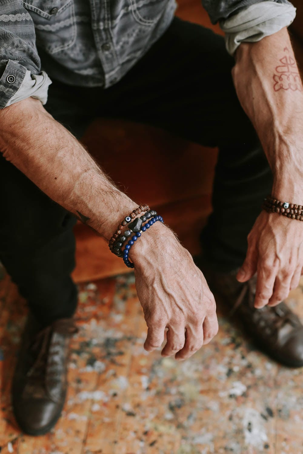 Evil Eye Rudraksha Protection Bracelet - Image 5