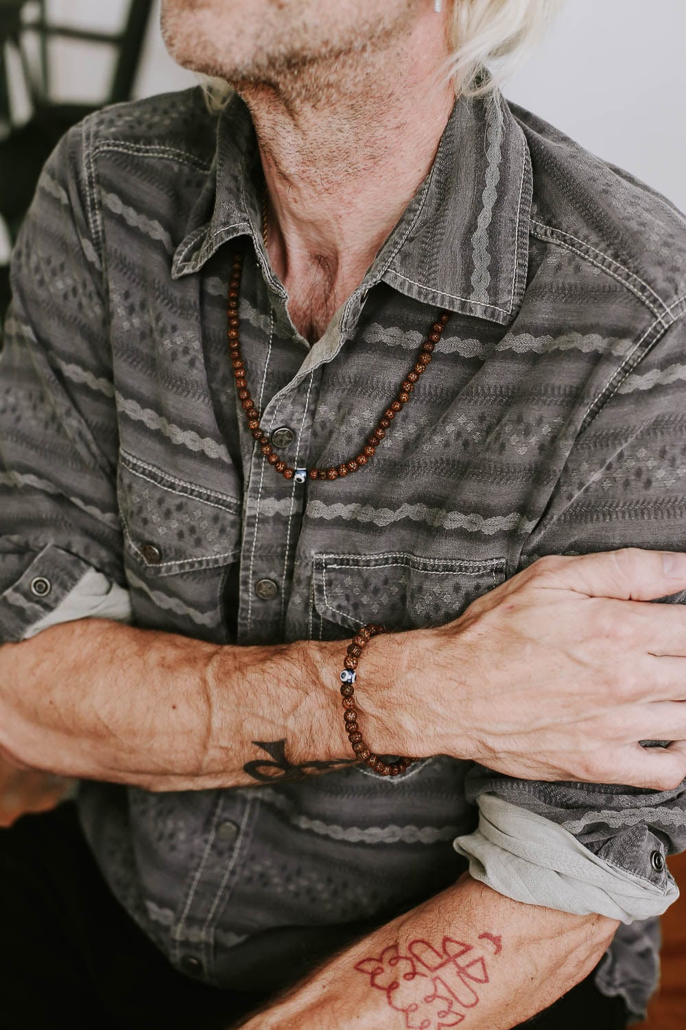 Evil Eye Rudraksha Protection Bracelet - Image 13