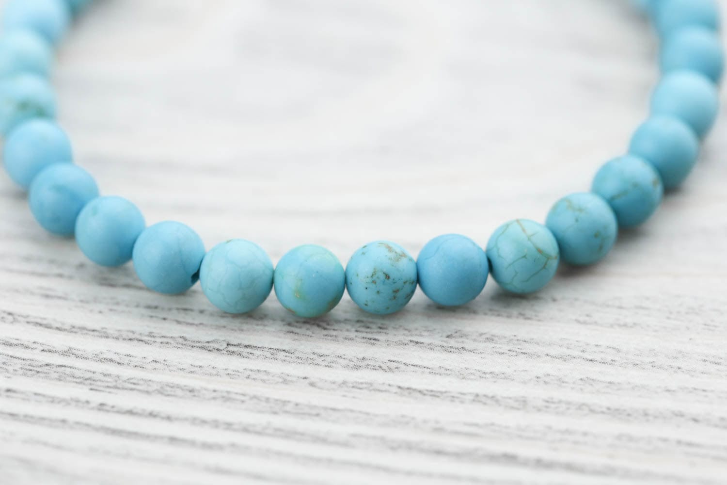 Healing True Turquoise Everyday™ Mala Bracelet - Image 5