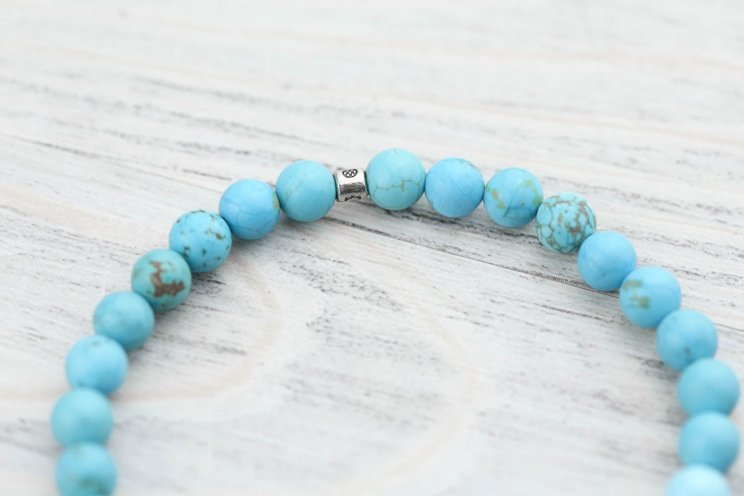 Healing True Turquoise Everyday™ Mala Bracelet - Image 8