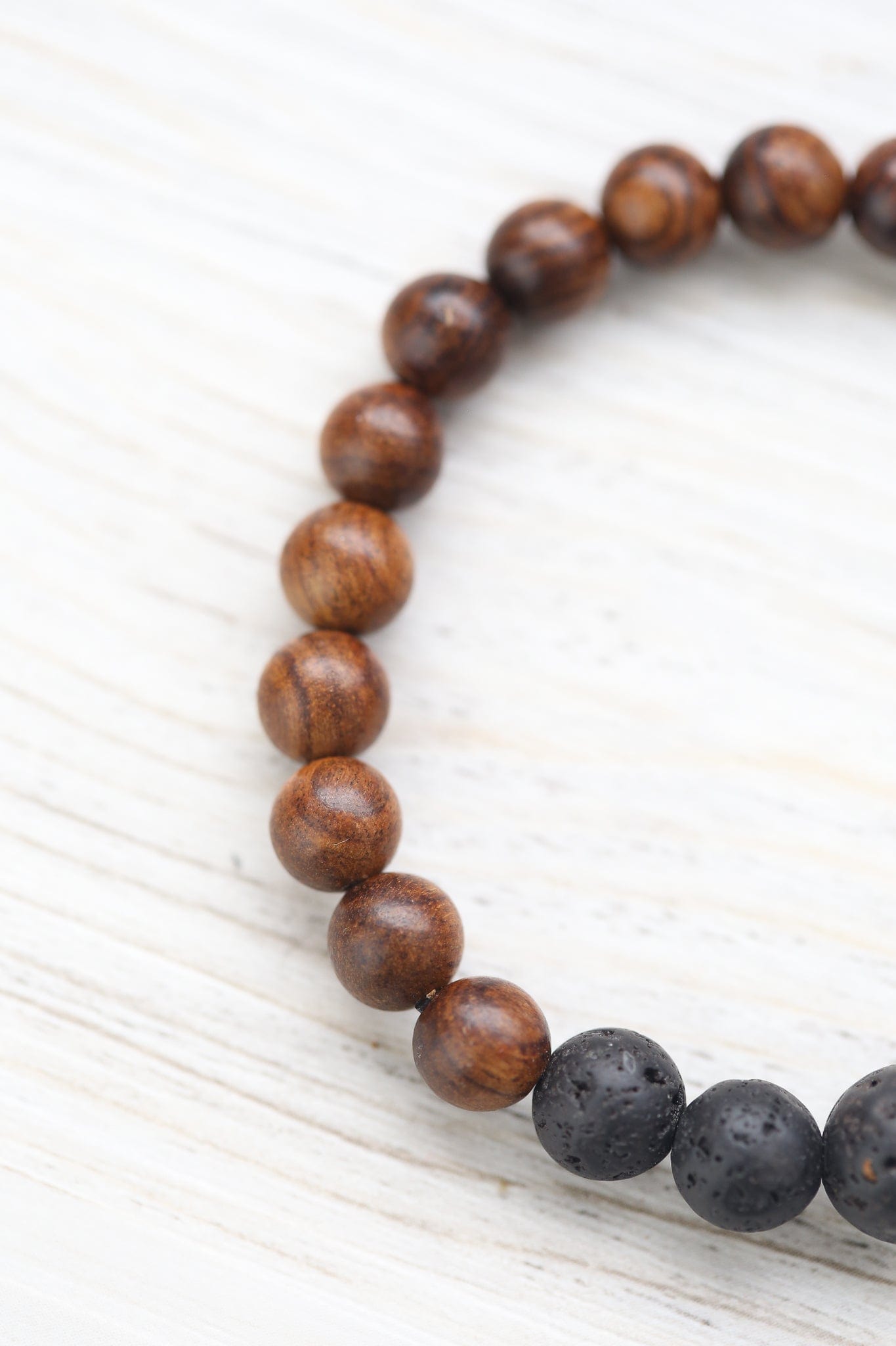 Healing Wood & Lava Rock Bracelet - Image 8