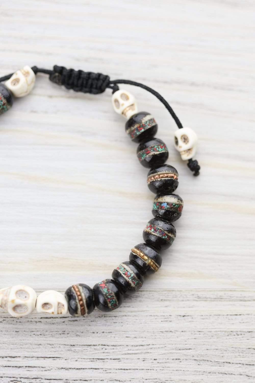 Inlaid Bone Impermanence Wrist Mala - Image 6