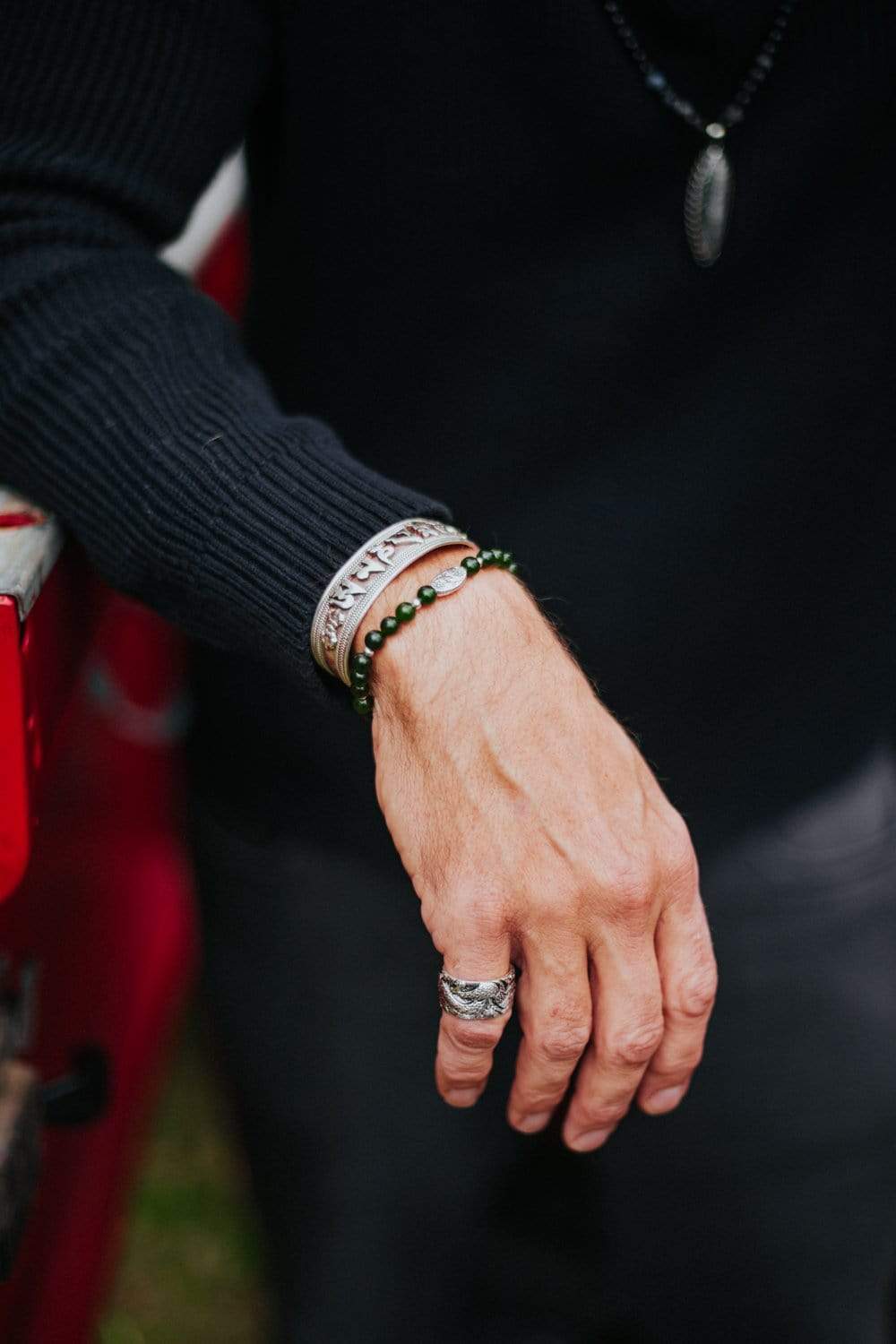 Jade Healing Wrist Mala - Image 5