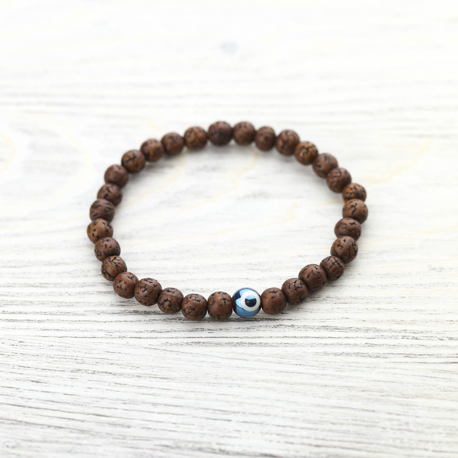 Evil Eye Rudraksha Protection Bracelet - Image 10