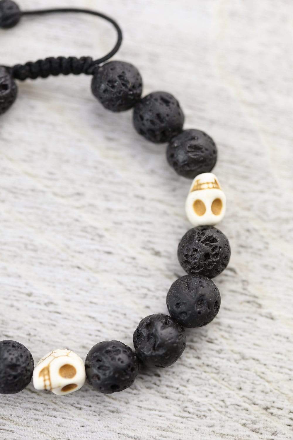Lava & Skull Reflection Mala Bracelet - Image 5
