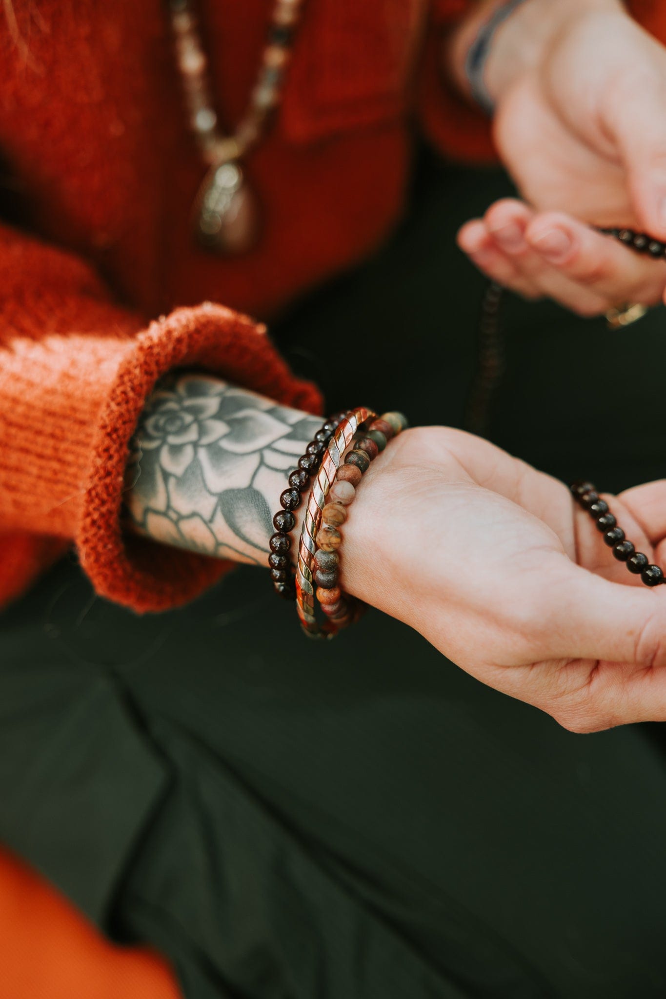 Matte Riverstone Everyday™ Mala Bracelet - Image 6