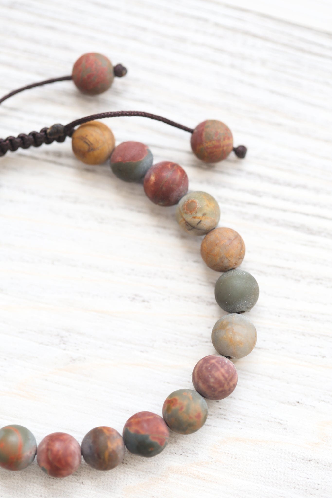 Matte Riverstone Wrist Mala - Image 7