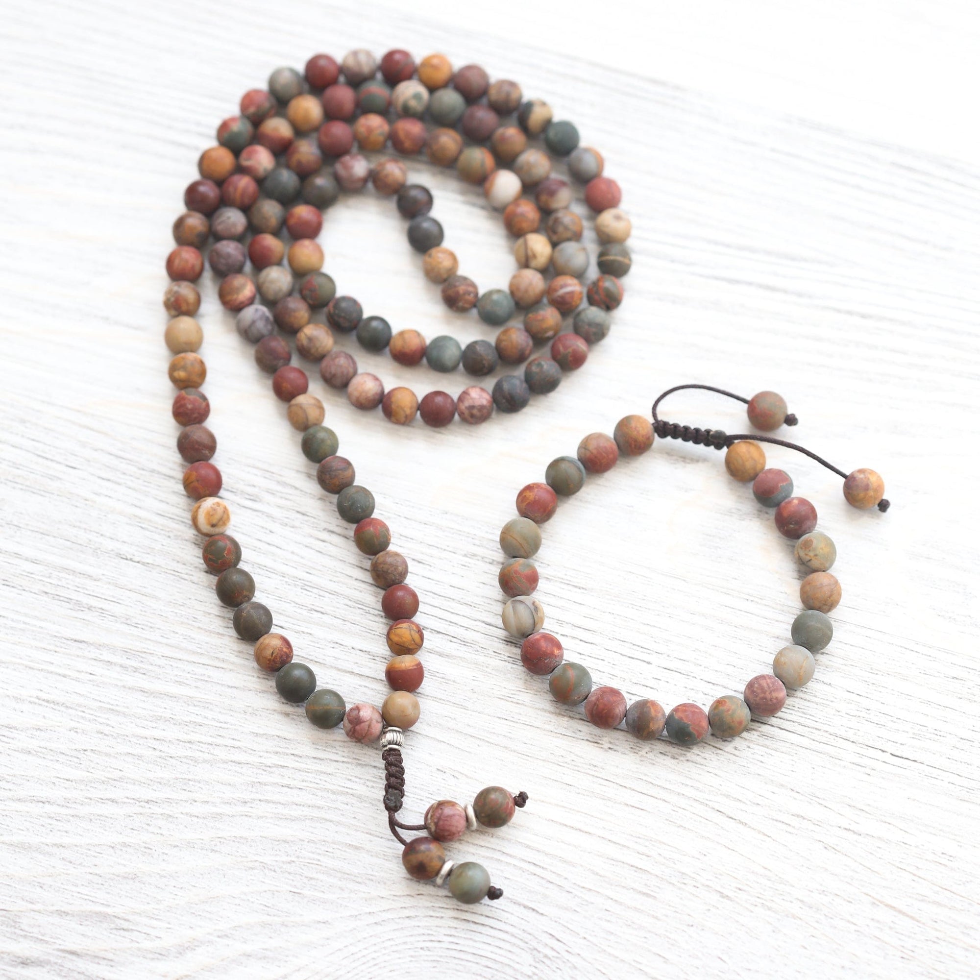 Matte Riverstone Wrist Mala - Image 18