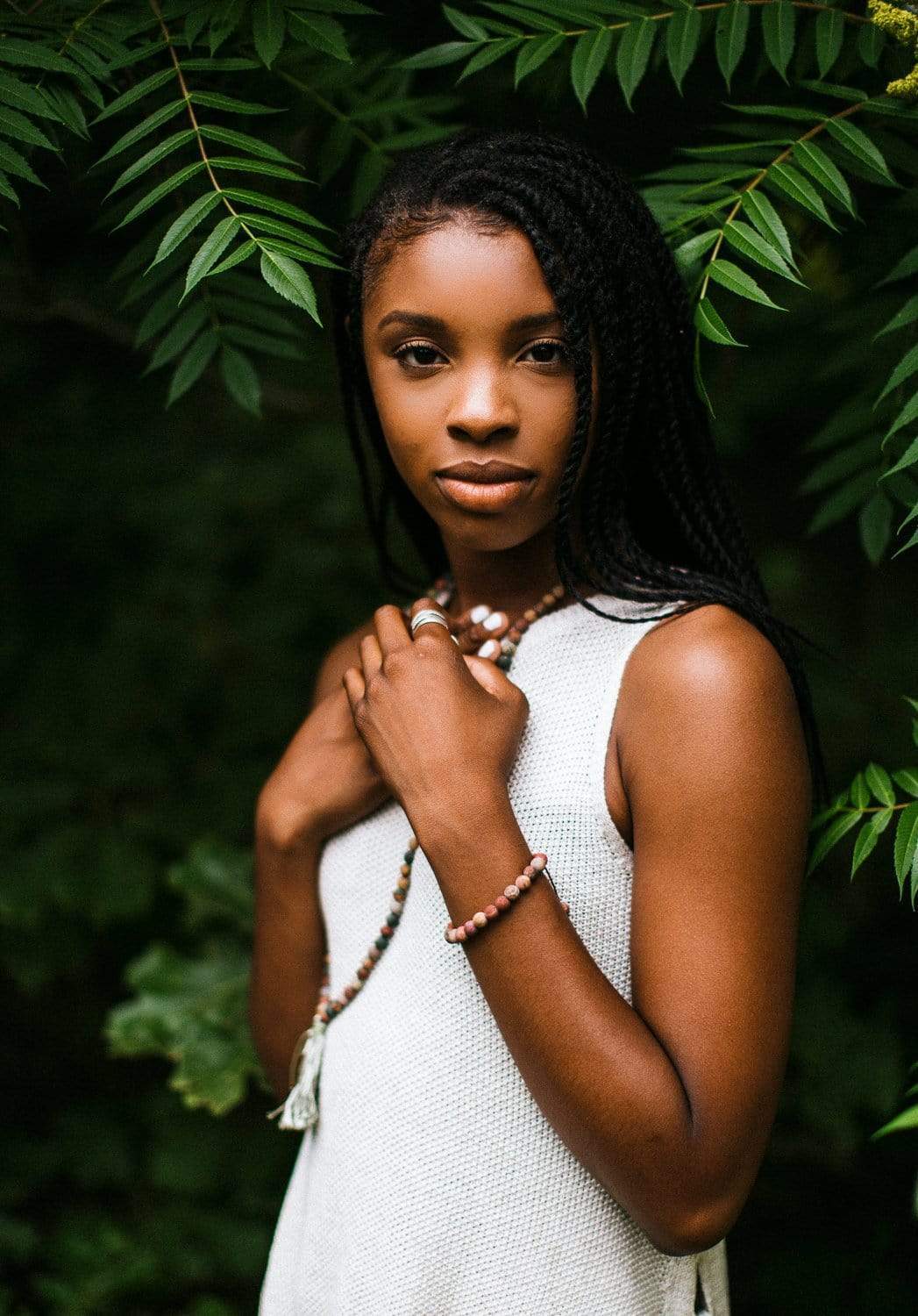 Matte Riverstone Wrist Mala - Image 16