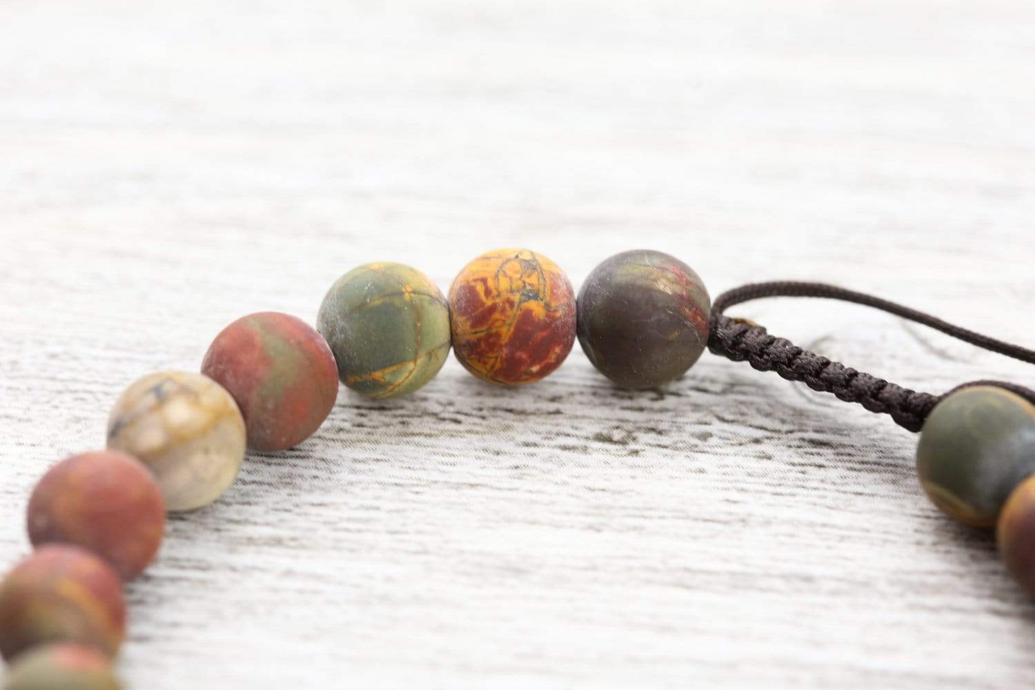Matte Riverstone Wrist Mala - Image 10