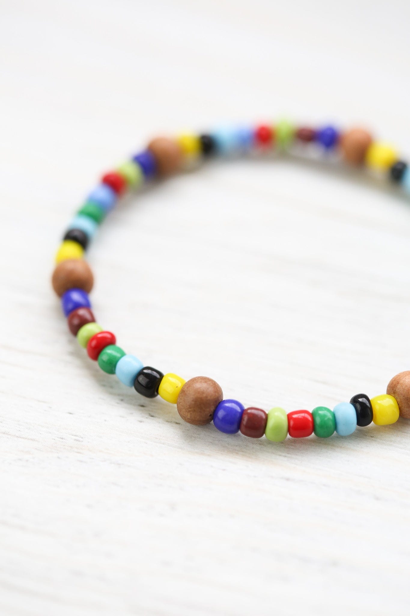 Mindful Minis™ Mala Bracelet - Multicolor Sandalwood - Image 3