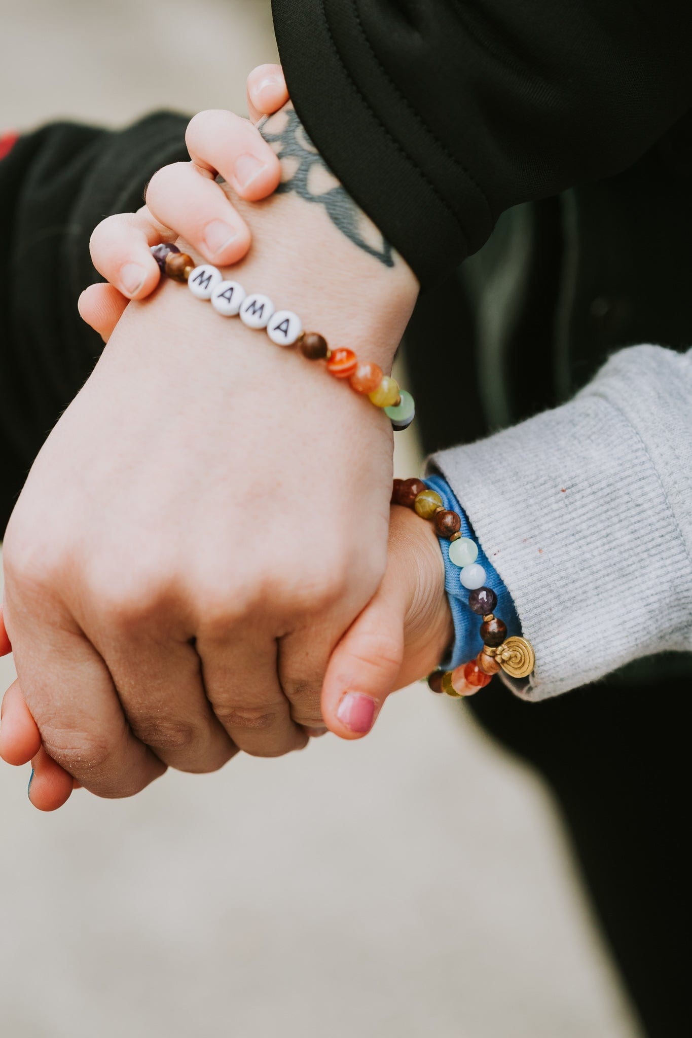 Mindful Minis™ Mala Bracelets - Rainbow Letter Set - Image 9