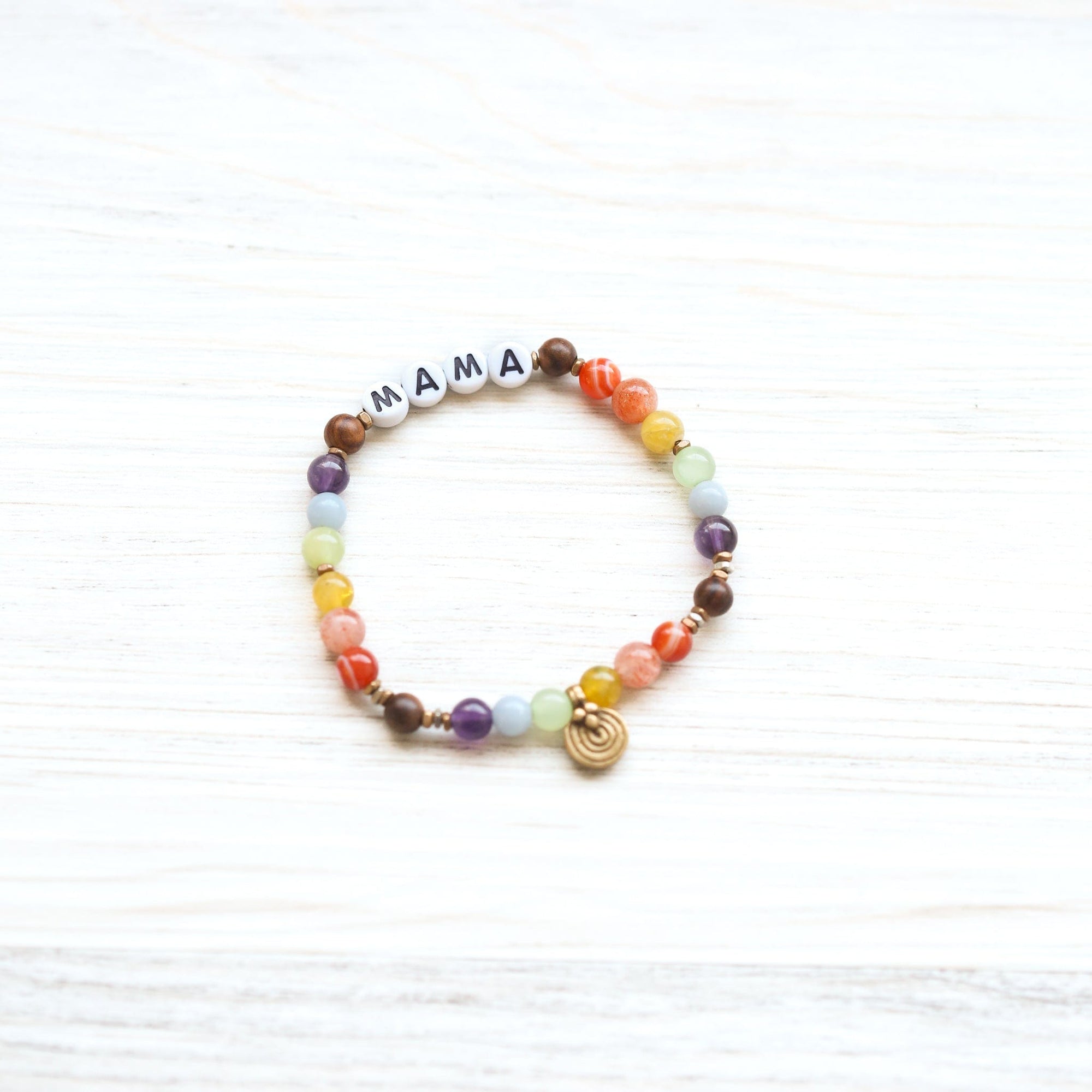 Mindful Minis™ Mala Bracelets - Rainbow Letter Set - Image 8