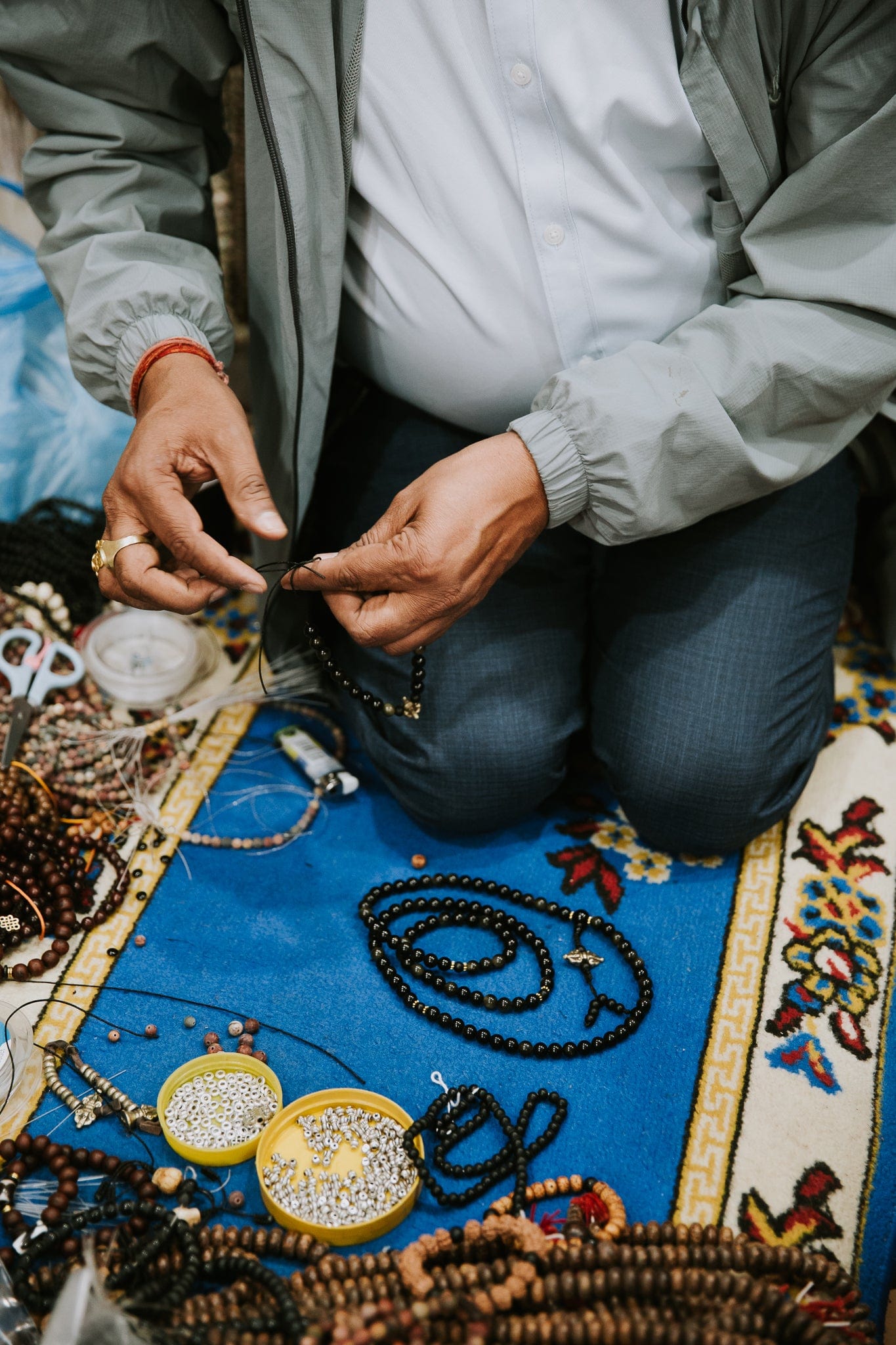Negativity Blocking Obsidian Mala Bracelet - Image 5