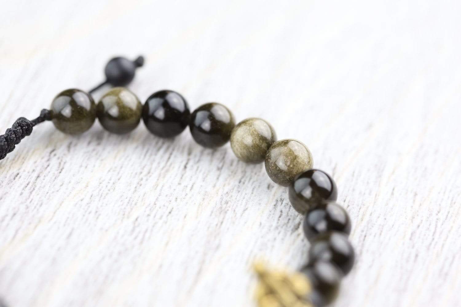 Negativity Blocking Obsidian Mala Bracelet - Image 10