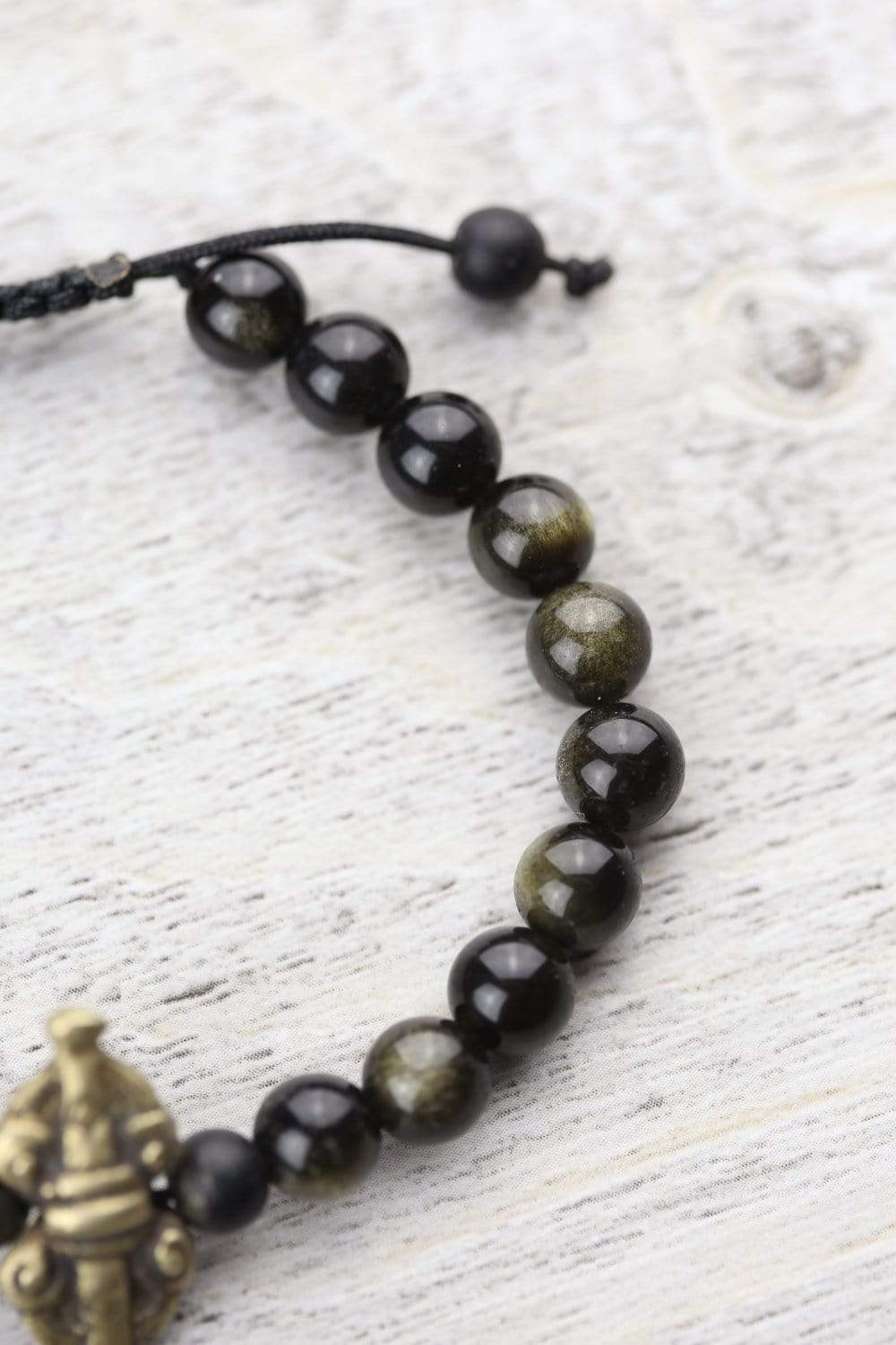 Negativity Blocking Obsidian Mala Bracelet - Image 7