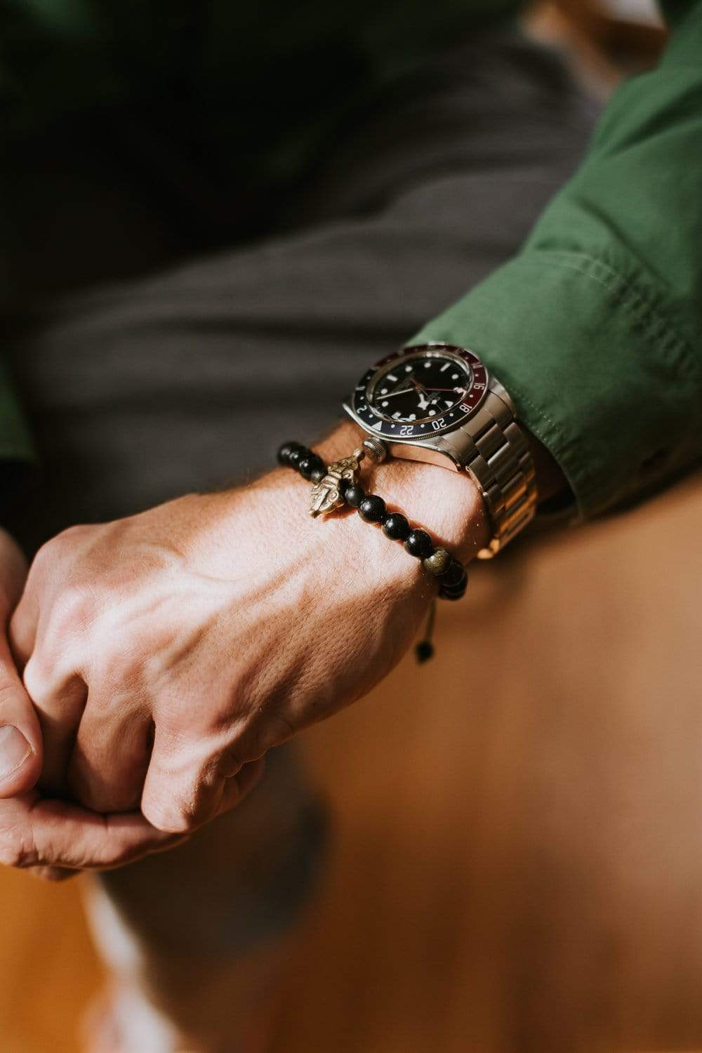 Negativity Blocking Obsidian Mala Bracelet - Image 3