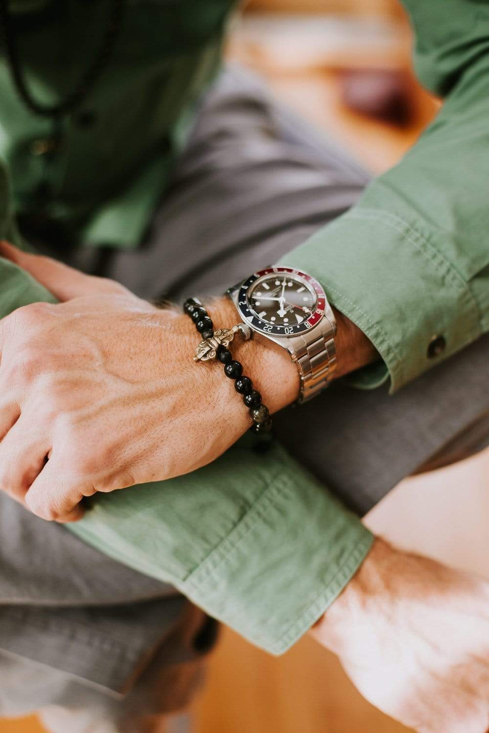 Negativity Blocking Obsidian Mala Bracelet - Image 9