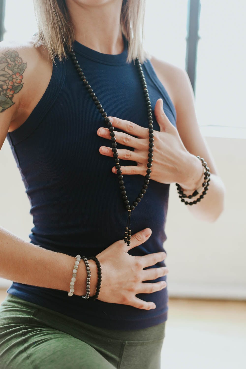 Negativity Defense Hematite Everyday™ Mala Bracelet - Image 4