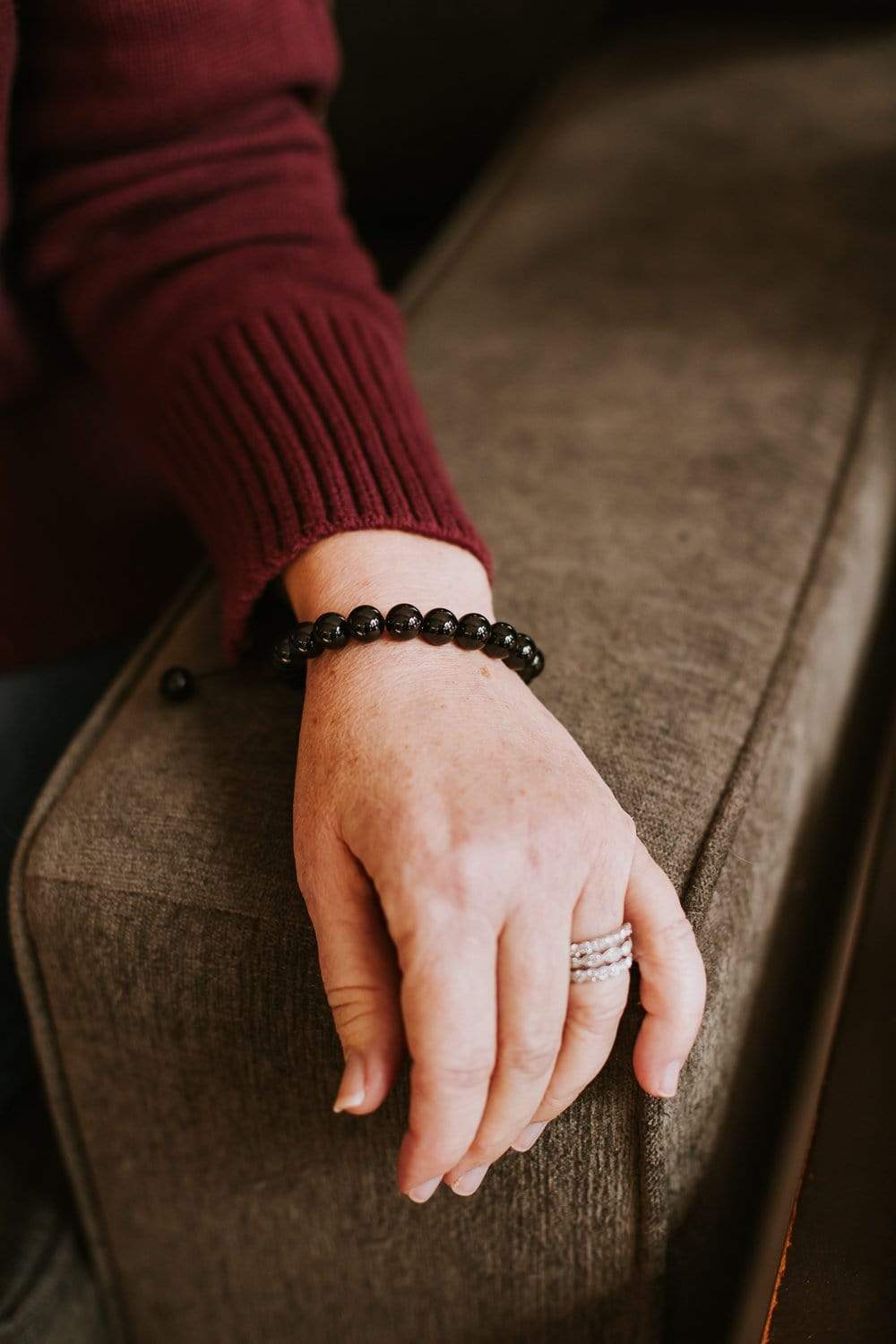 Onyx Confidence Wrist Mala - Image 5