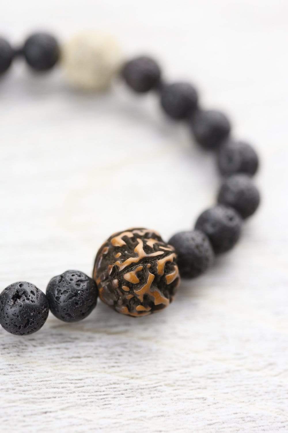 Resilient Spirit Lava & Mastodon Wrist Mala - Image 4