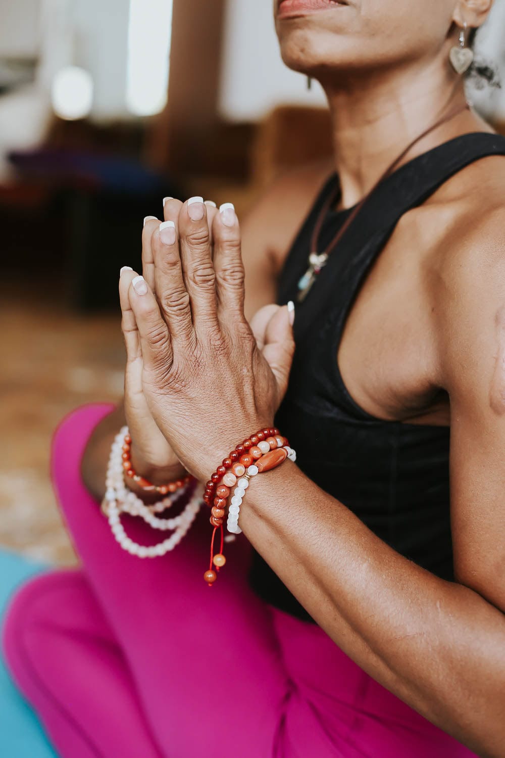 Sardonyx Fire Agate Wrist Mala - Image 4