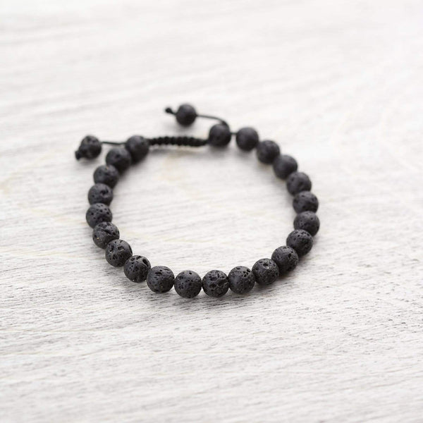 Stabilizing Lava Rock Wrist Mala