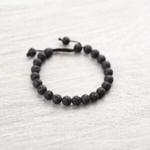 Stabilizing Lava Rock Wrist Mala