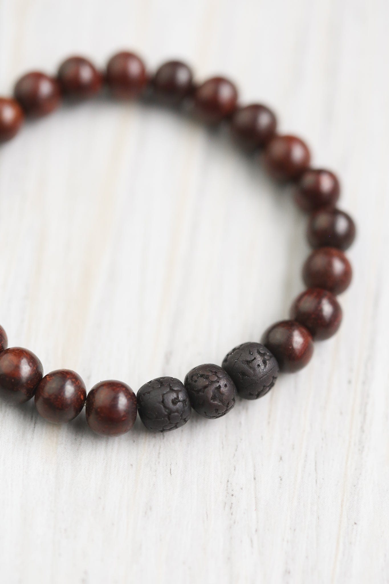 Thai Rosewood & Rudraksha Wrist Mala - Image 4