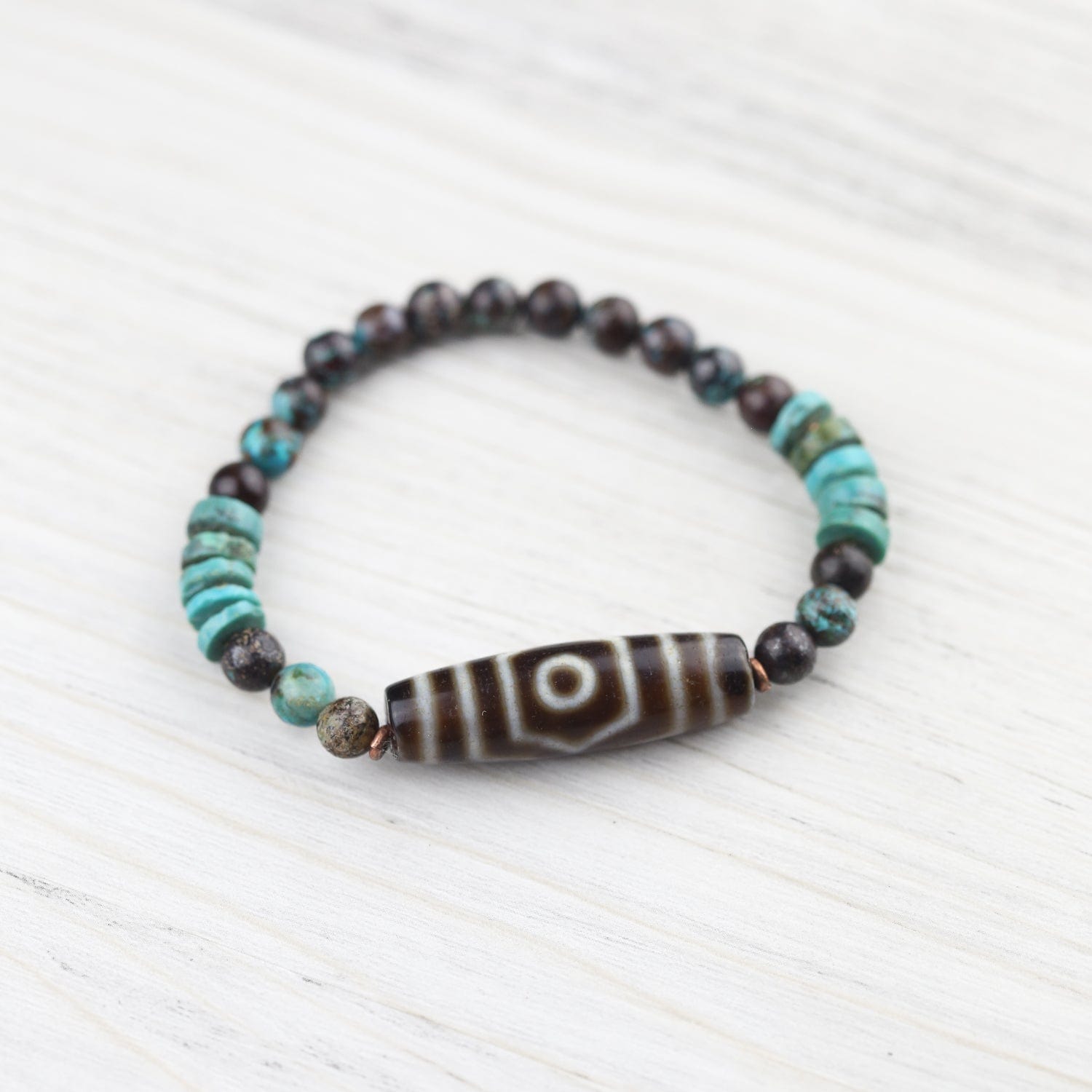 Three Stars of Luck Dzi Bracelet - Image 2