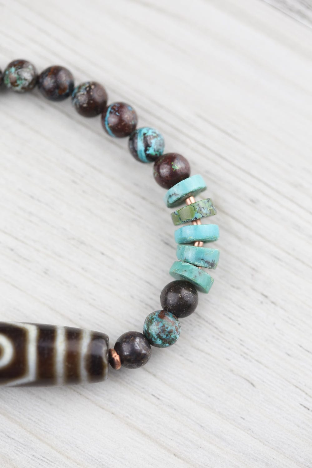 Three Stars of Luck Dzi Bracelet - Image 6