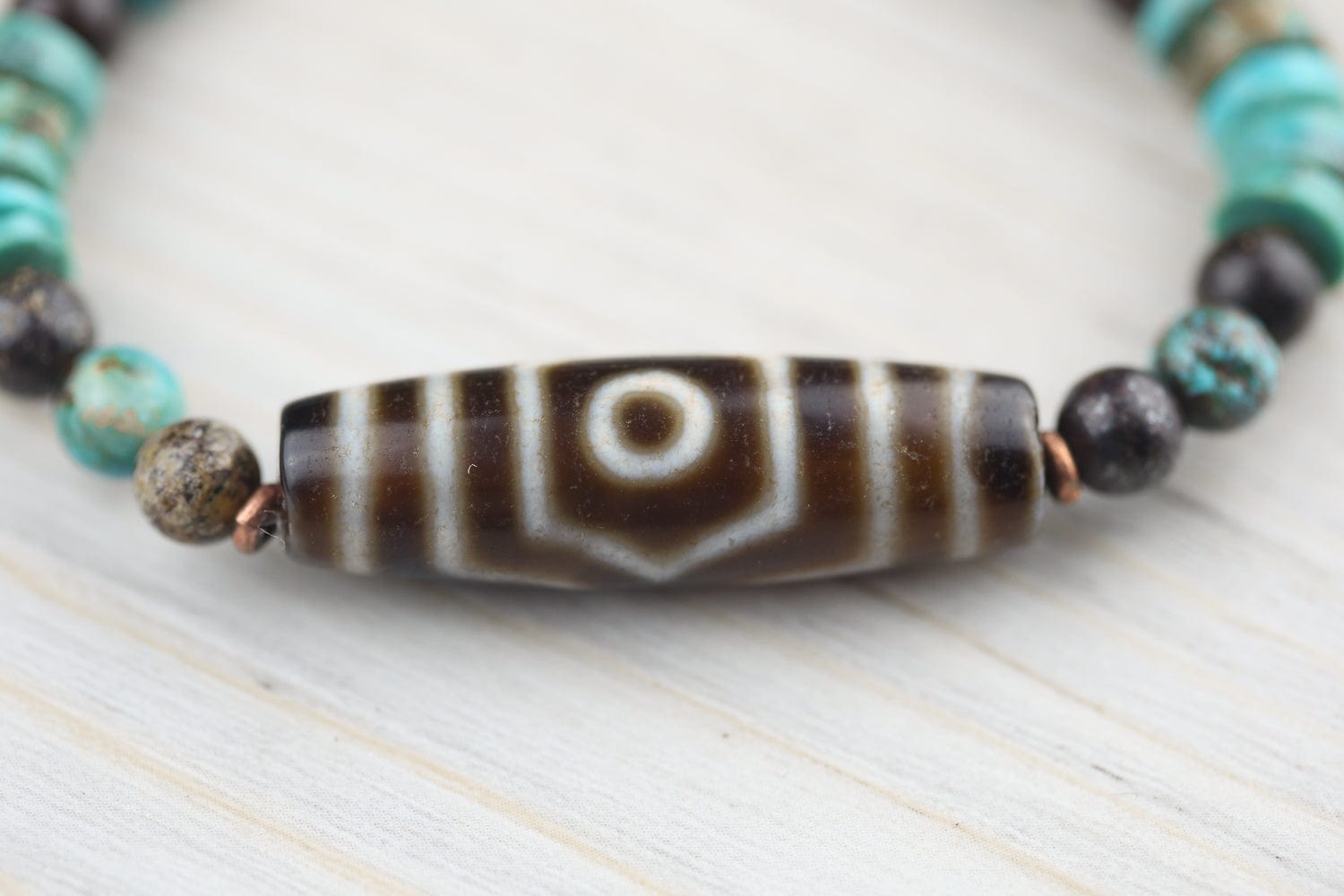 Three Stars of Luck Dzi Bracelet - Image 7