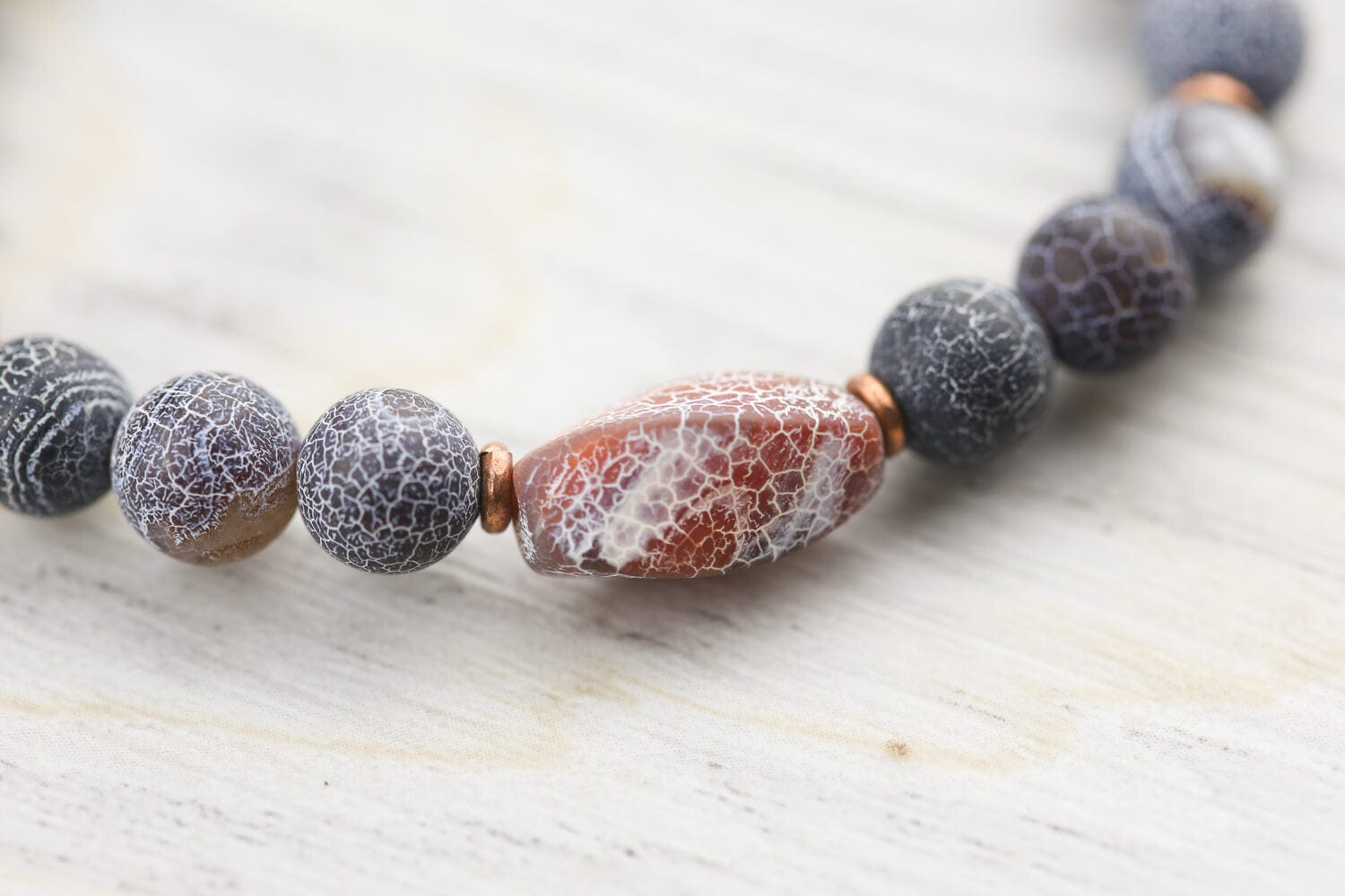 Tibetan Dragon Vein Agate Bracelet - Image 11