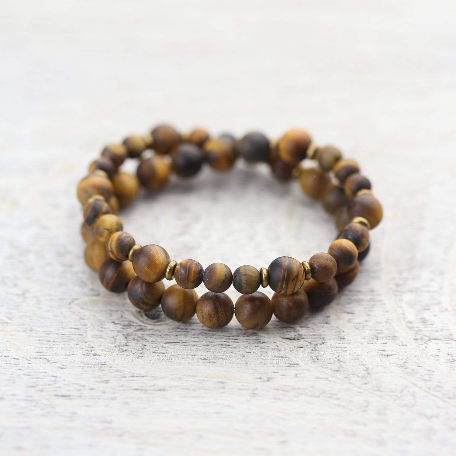 Tiger Eye Strength Double Wrap Bracelet - Image 2