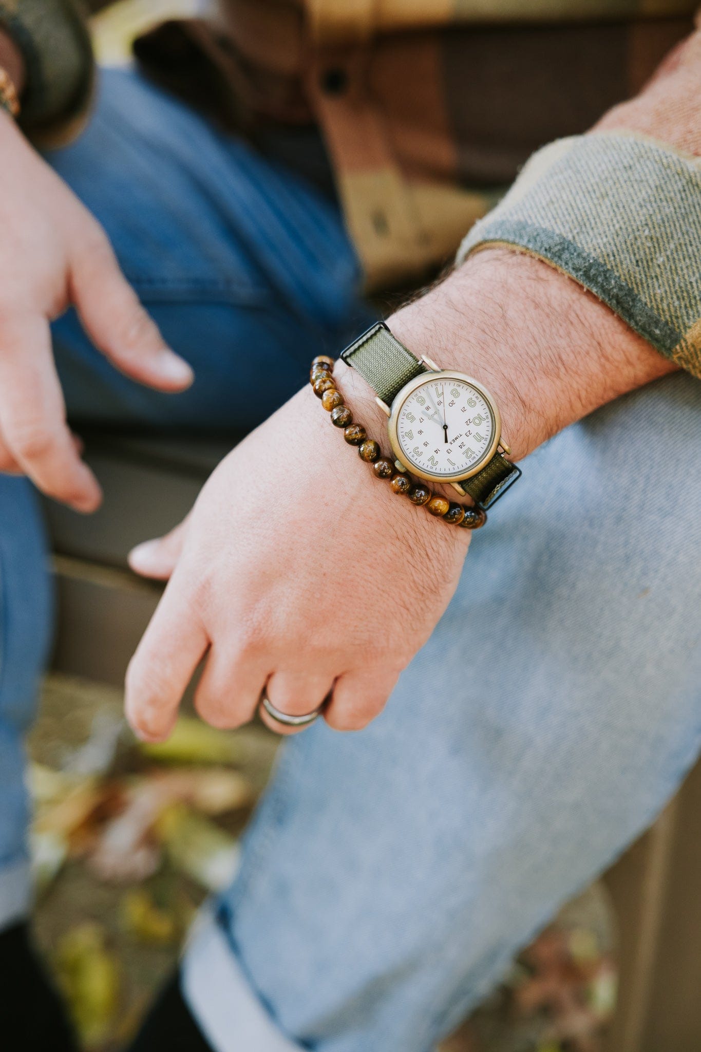 Tiger Eye Wrist Mala - Image 3